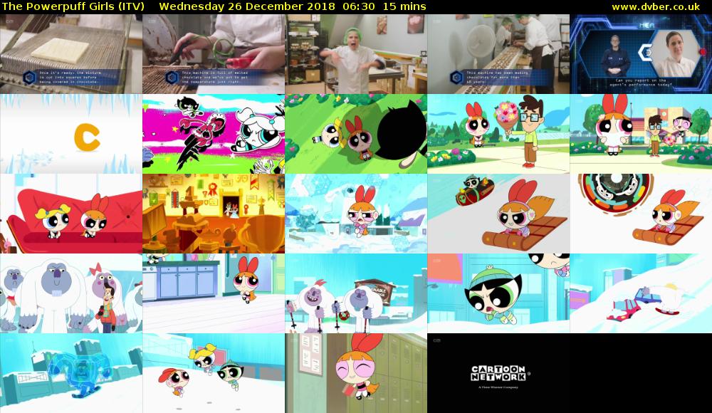 The Powerpuff Girls (ITV) Wednesday 26 December 2018 06:30 - 06:45