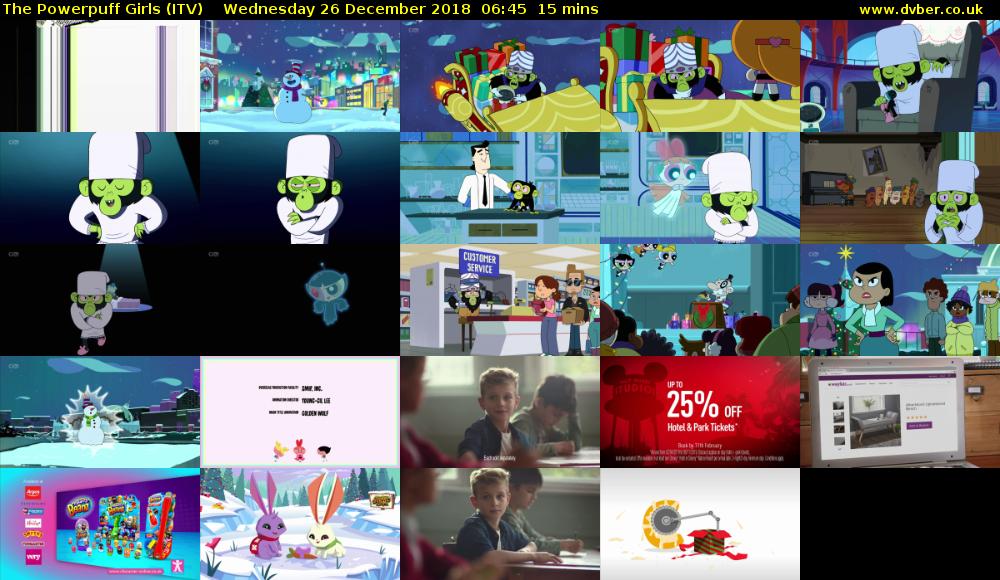 The Powerpuff Girls (ITV) Wednesday 26 December 2018 06:45 - 07:00