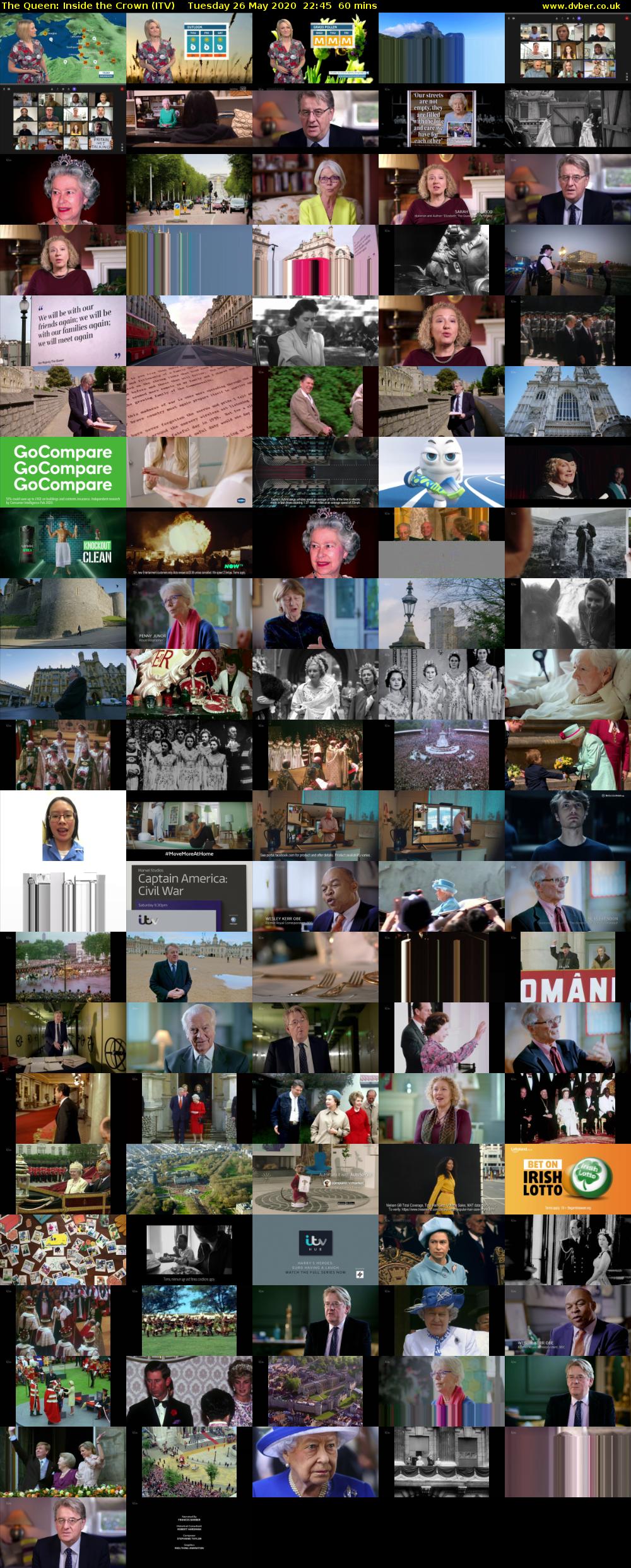 The Queen: Inside the Crown (ITV) Tuesday 26 May 2020 22:45 - 23:45