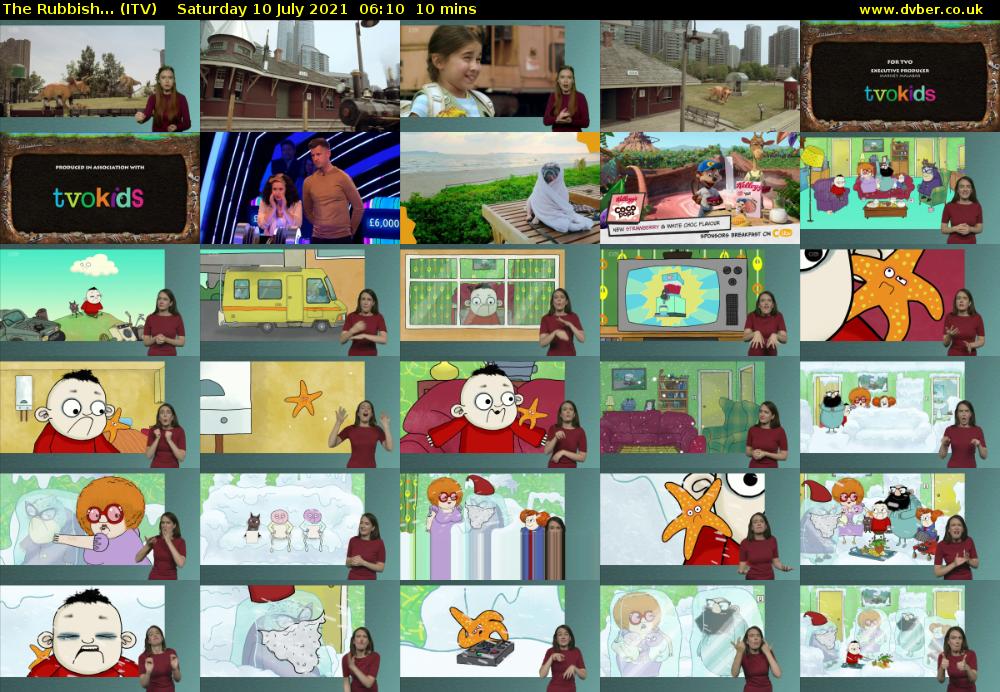 The Rubbish... (ITV) Saturday 10 July 2021 06:10 - 06:20