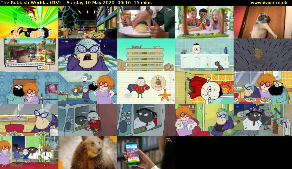 The Rubbish World... (ITV) Sunday 10 May 2020 09:10 - 09:25