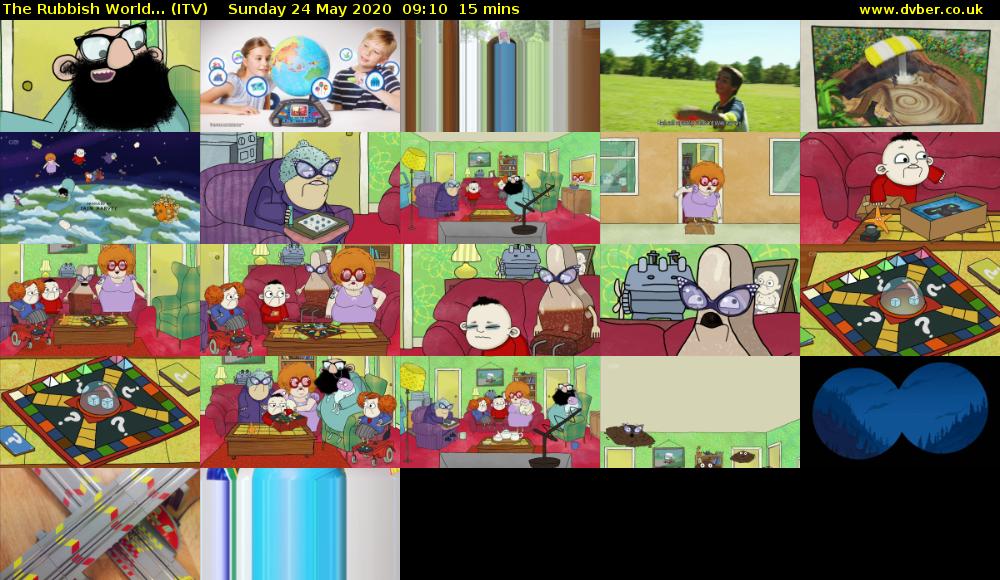 The Rubbish World... (ITV) Sunday 24 May 2020 09:10 - 09:25