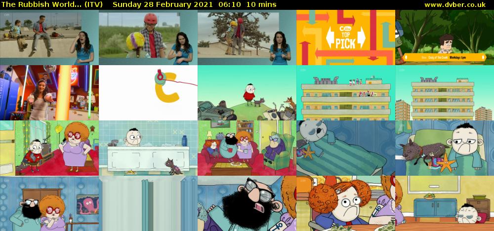 The Rubbish World... (ITV) Sunday 28 February 2021 06:10 - 06:20