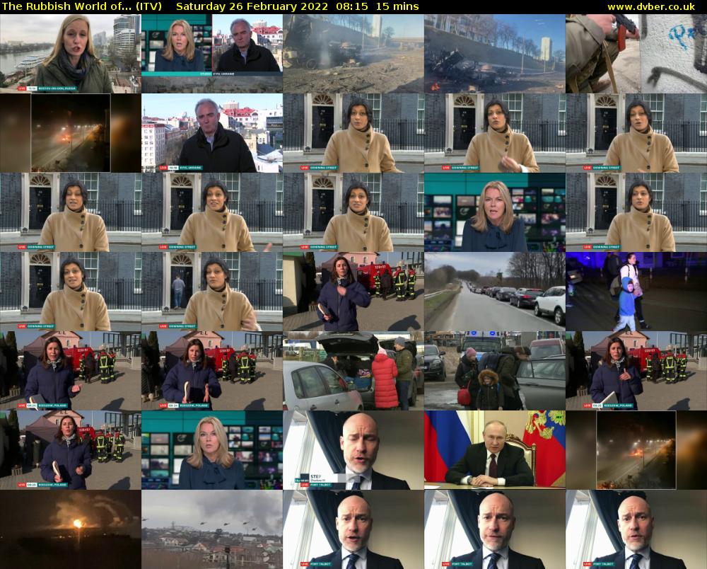 The Rubbish World of... (ITV) Saturday 26 February 2022 08:15 - 08:30