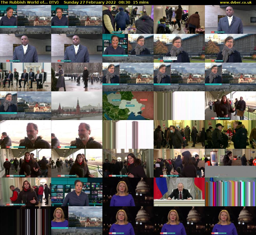 The Rubbish World of... (ITV) Sunday 27 February 2022 08:30 - 08:45
