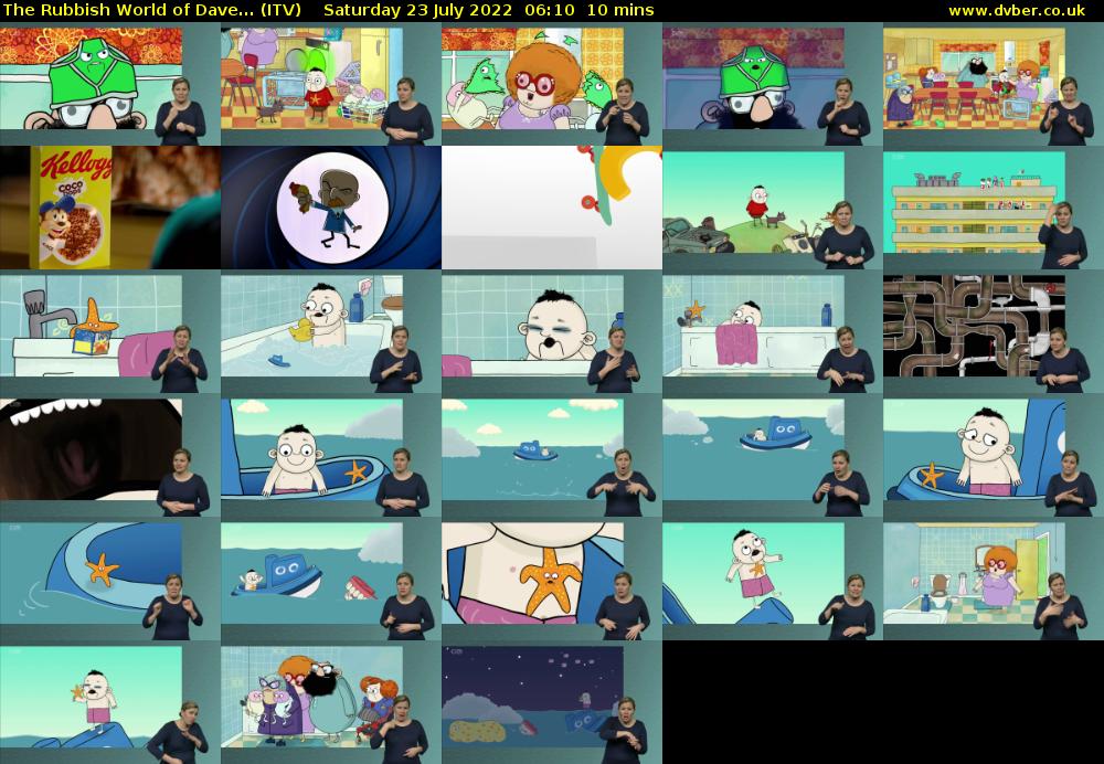 The Rubbish World of Dave... (ITV) Saturday 23 July 2022 06:10 - 06:20