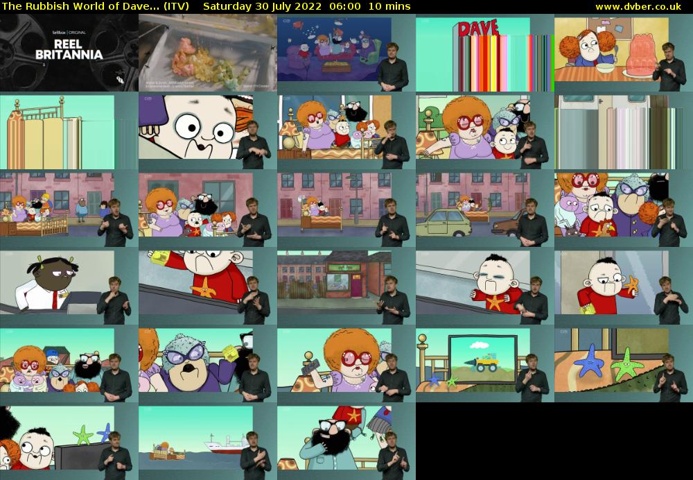 The Rubbish World of Dave... (ITV) Saturday 30 July 2022 06:00 - 06:10