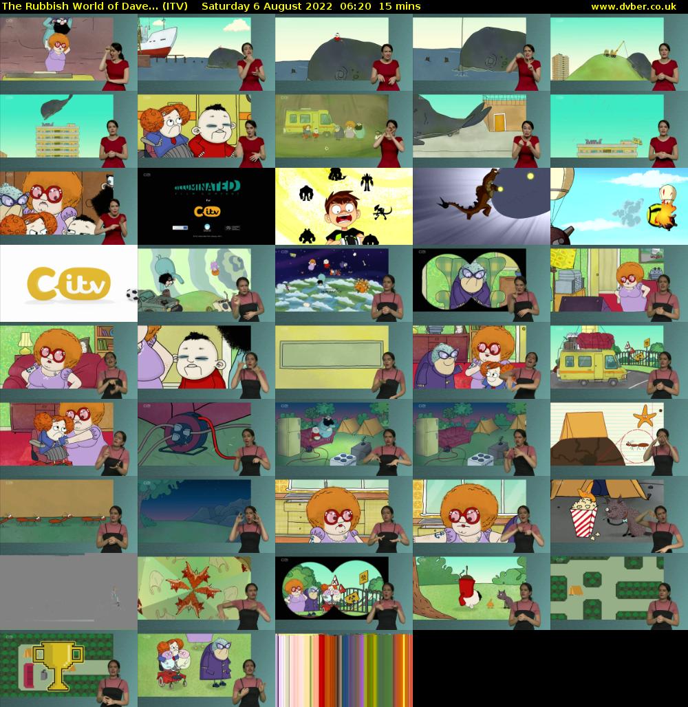 The Rubbish World of Dave... (ITV) Saturday 6 August 2022 06:20 - 06:35