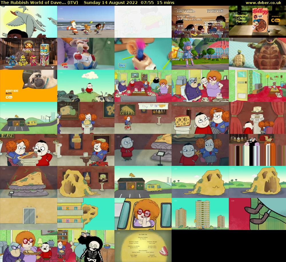 The Rubbish World of Dave... (ITV) Sunday 14 August 2022 07:55 - 08:10