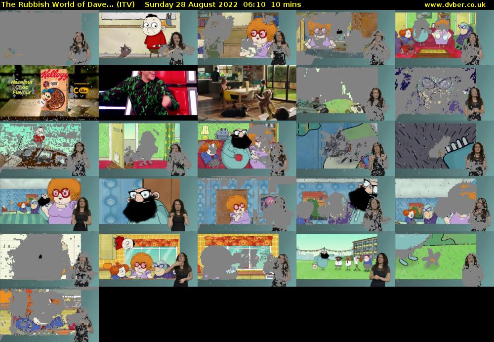 The Rubbish World of Dave... (ITV) Sunday 28 August 2022 06:10 - 06:20