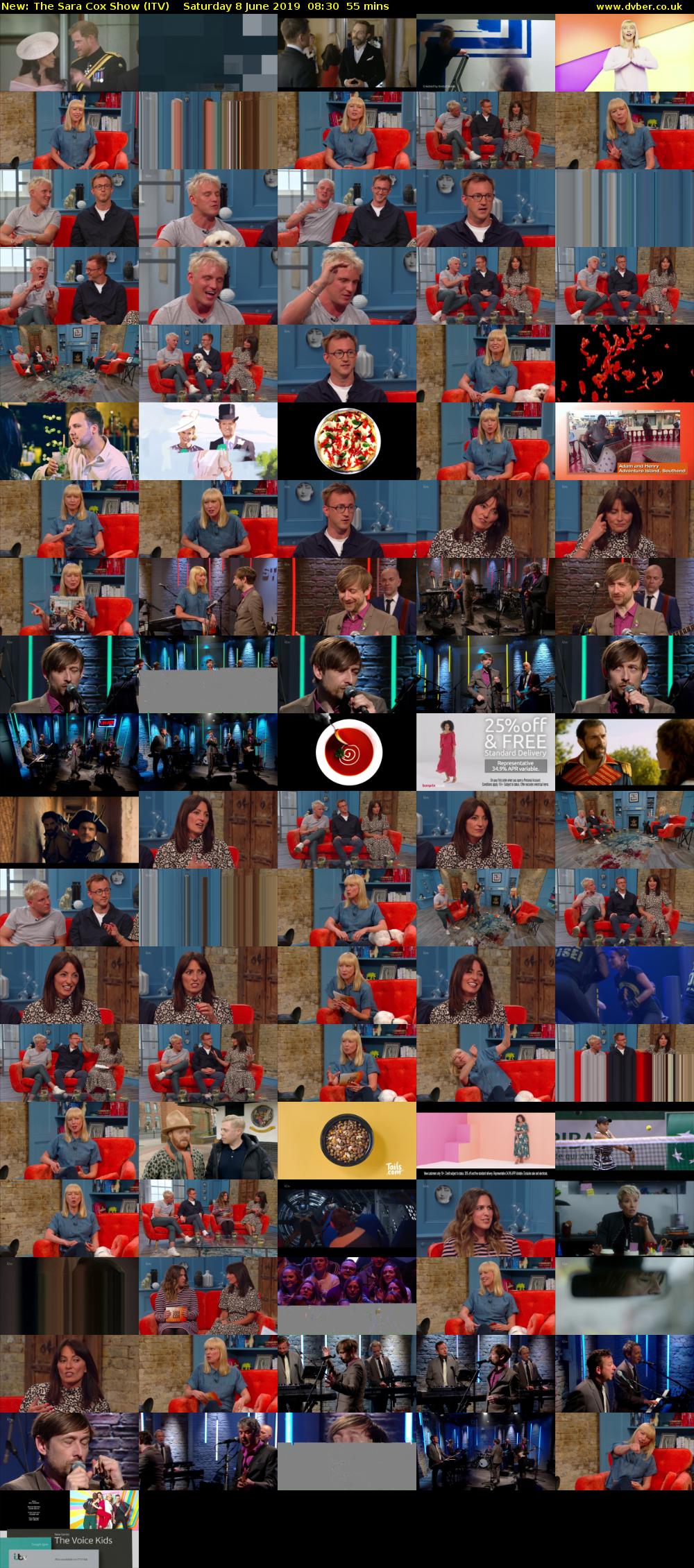 The Sara Cox Show (ITV) Saturday 8 June 2019 08:30 - 09:25