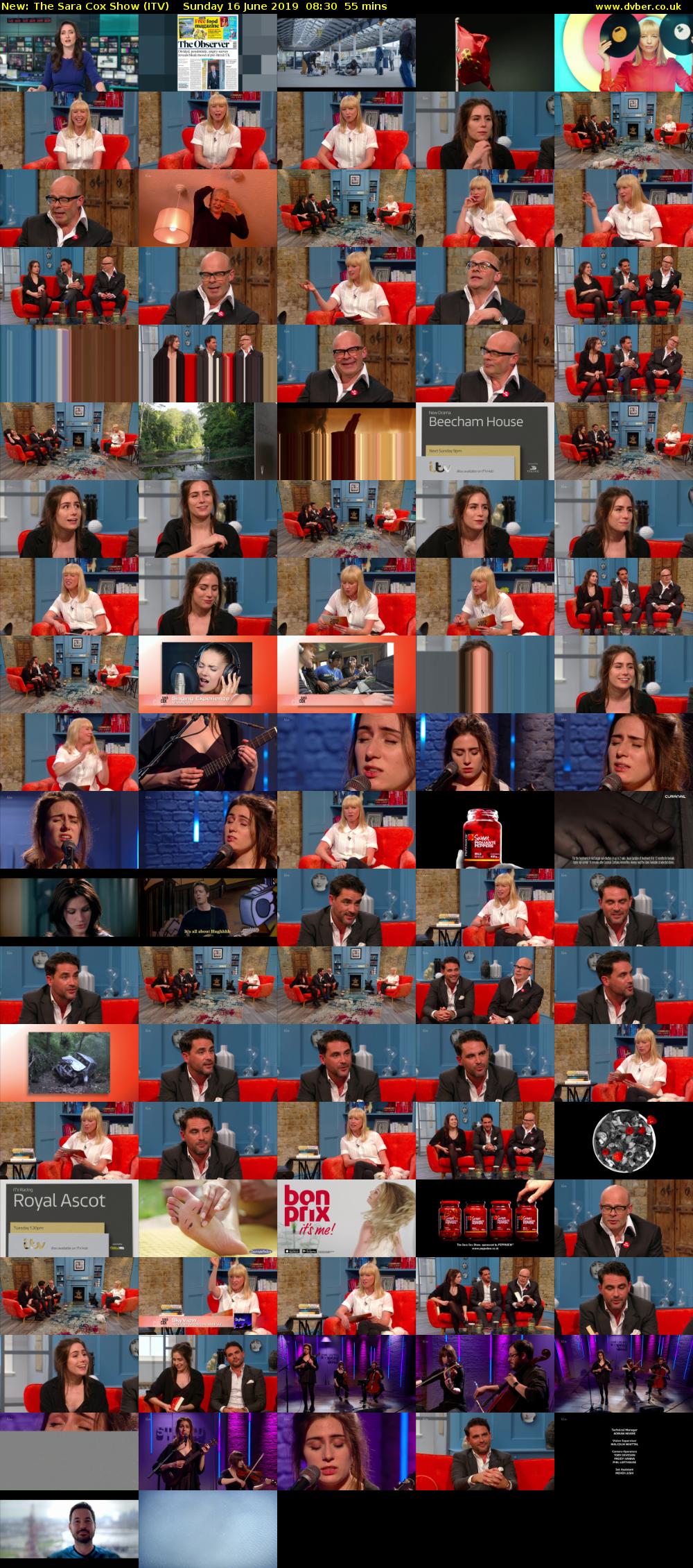 The Sara Cox Show (ITV) Sunday 16 June 2019 08:30 - 09:25