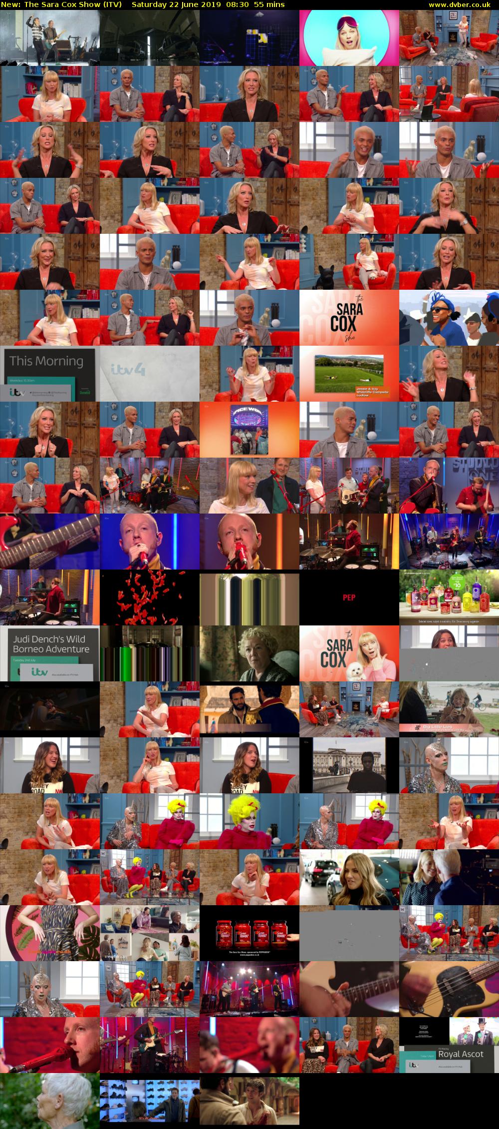 The Sara Cox Show (ITV) Saturday 22 June 2019 08:30 - 09:25