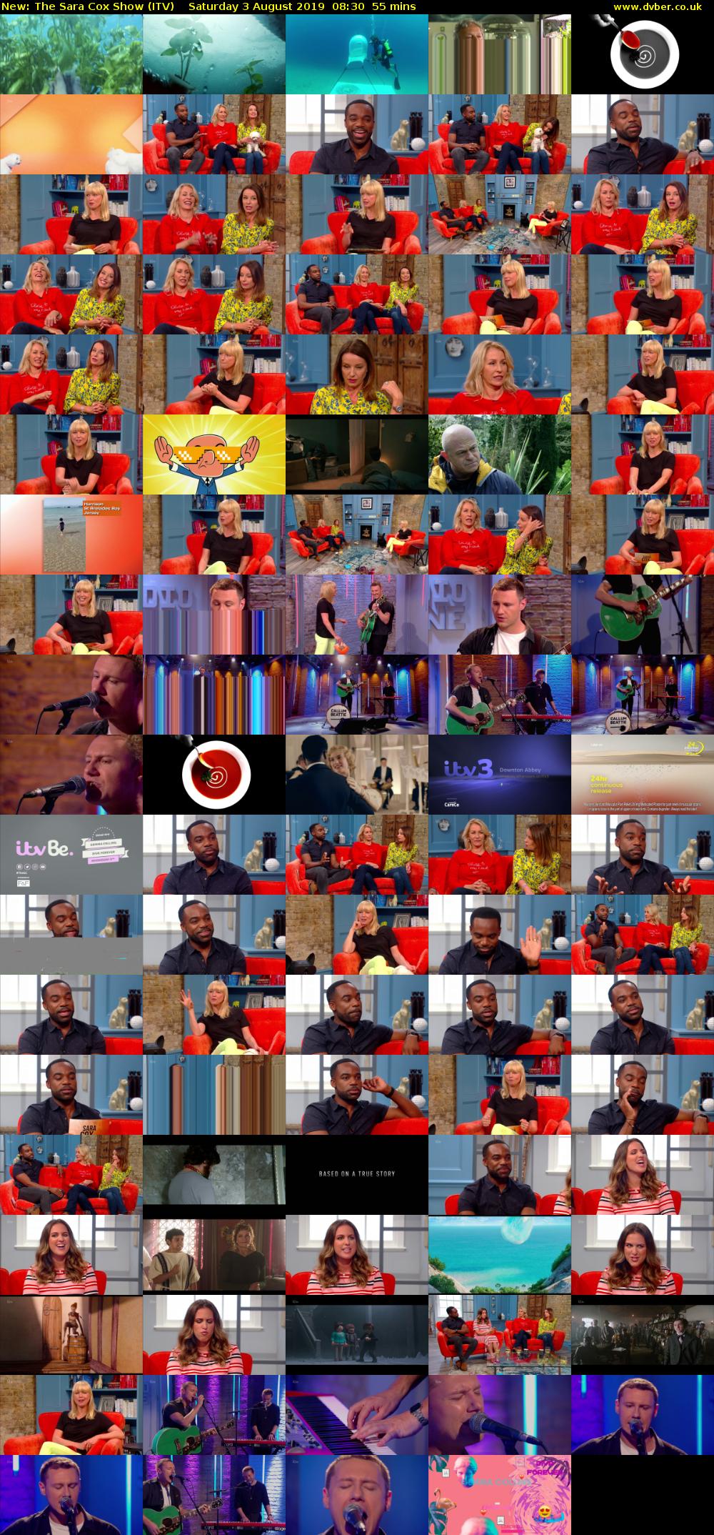 The Sara Cox Show (ITV) Saturday 3 August 2019 08:30 - 09:25