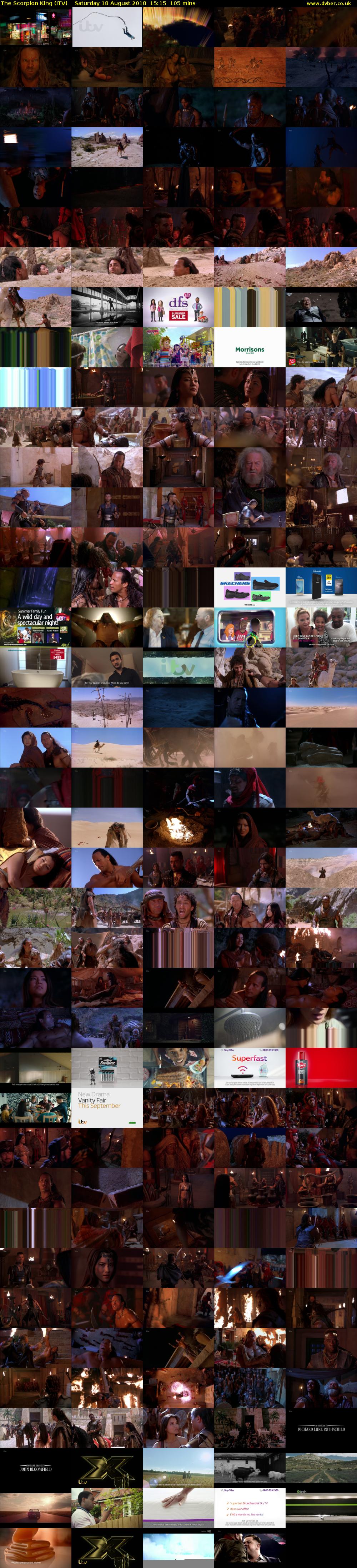 The Scorpion King (ITV) Saturday 18 August 2018 15:15 - 17:00