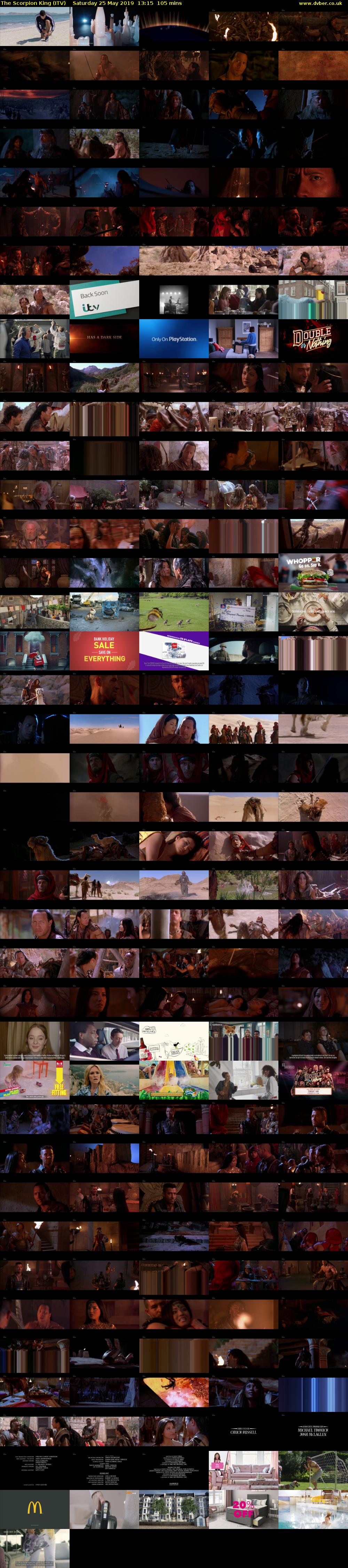 The Scorpion King (ITV) Saturday 25 May 2019 13:15 - 15:00