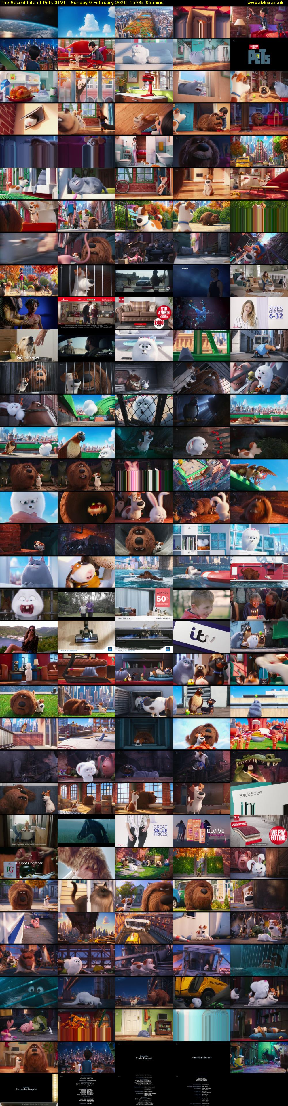 The Secret Life of Pets (ITV) Sunday 9 February 2020 15:05 - 16:40