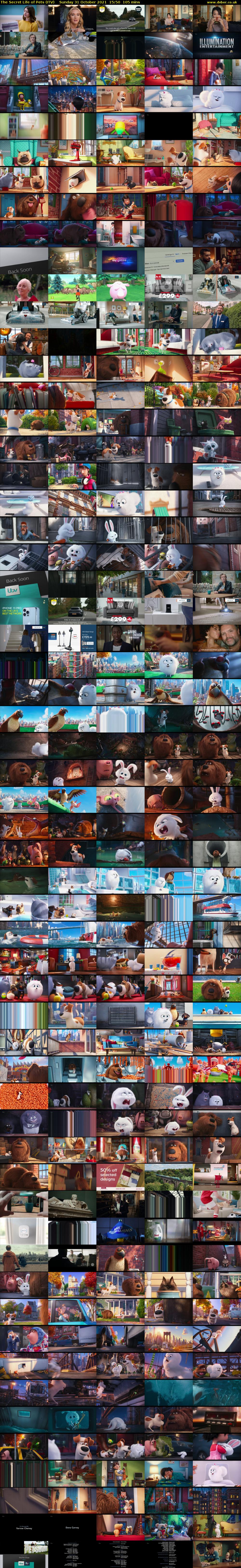 The Secret Life of Pets (ITV) Sunday 31 October 2021 15:50 - 17:35