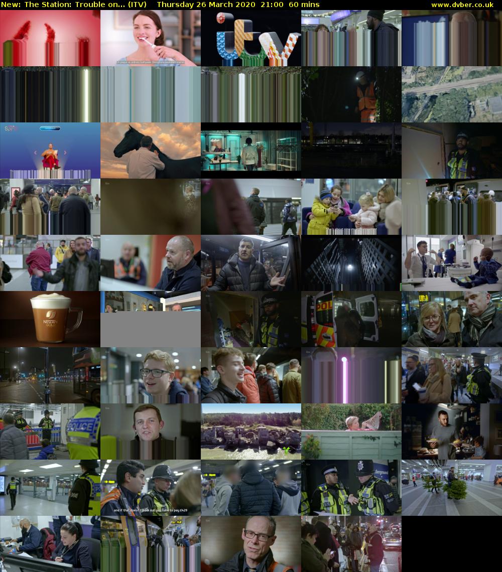 The Station: Trouble on... (ITV) Thursday 26 March 2020 21:00 - 22:00