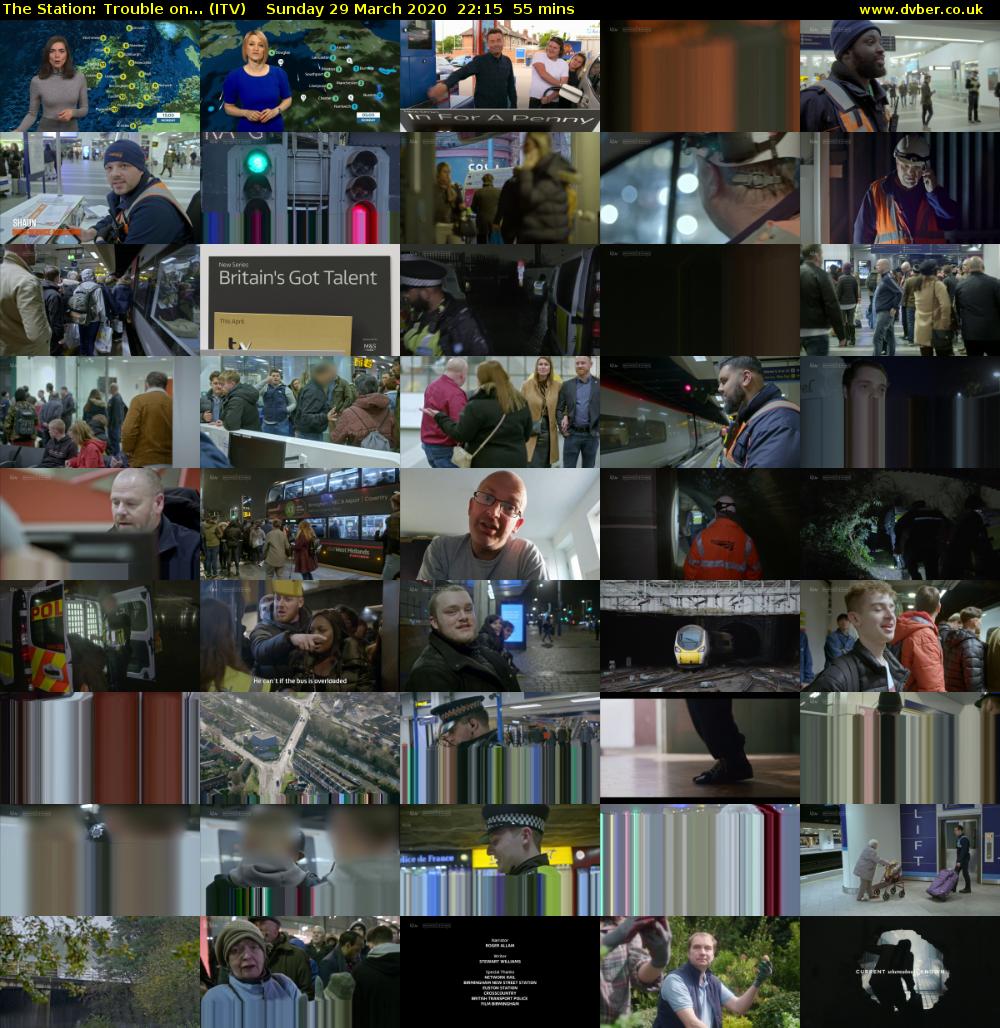 The Station: Trouble on... (ITV) Sunday 29 March 2020 22:15 - 23:10