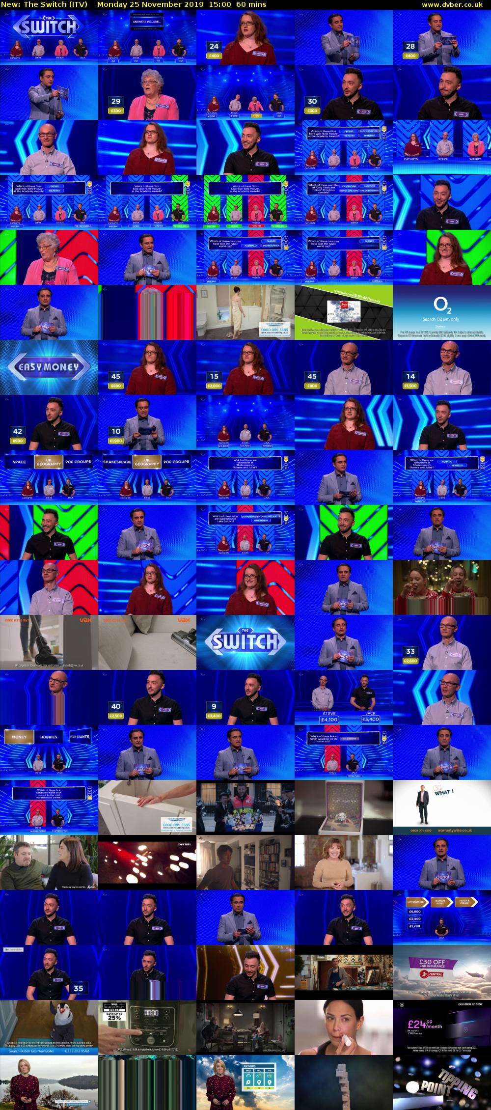 The Switch (ITV) Monday 25 November 2019 15:00 - 16:00