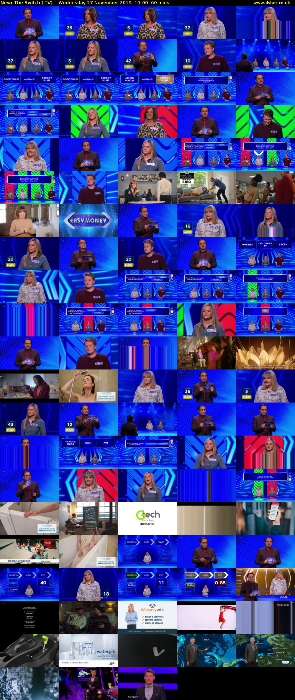 The Switch (ITV) Wednesday 27 November 2019 15:00 - 16:00