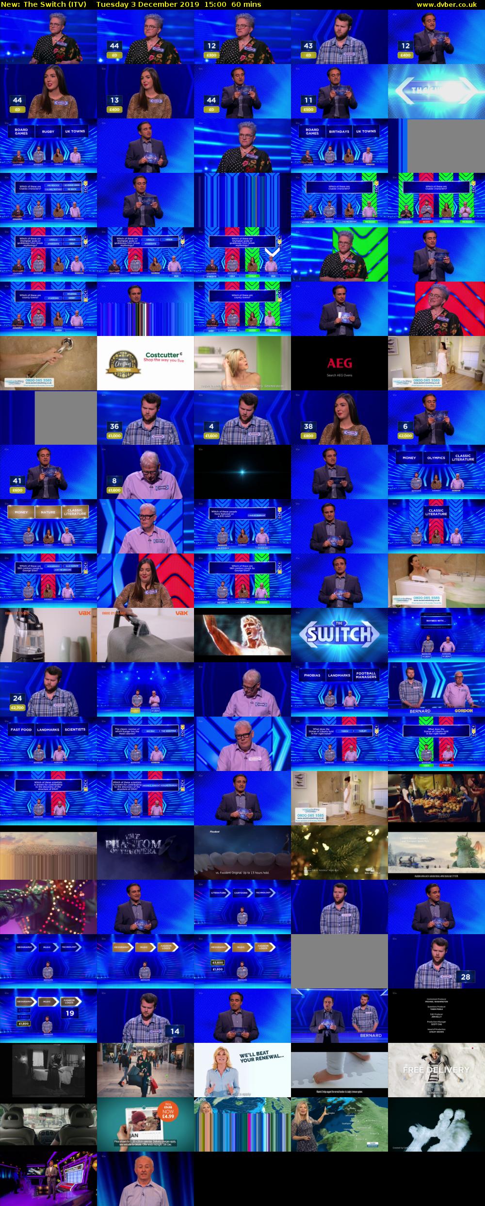 The Switch (ITV) Tuesday 3 December 2019 15:00 - 16:00