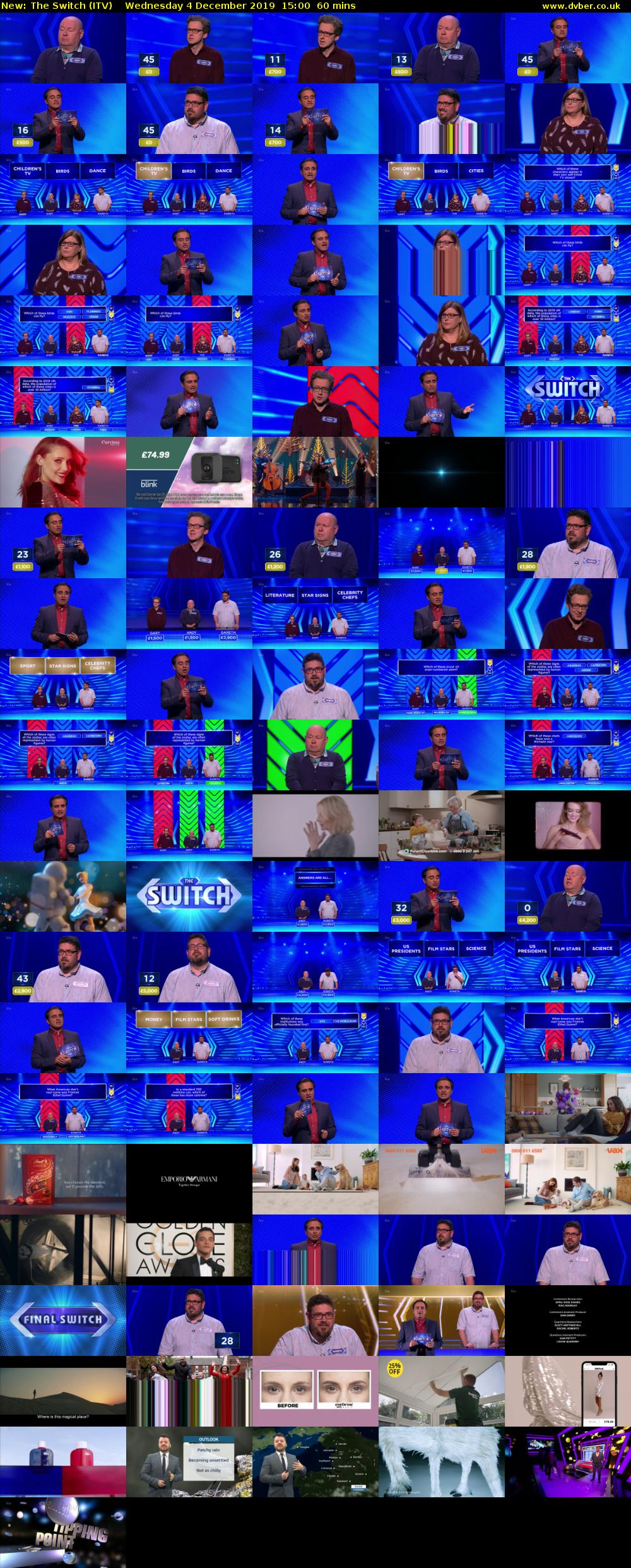 The Switch (ITV) Wednesday 4 December 2019 15:00 - 16:00