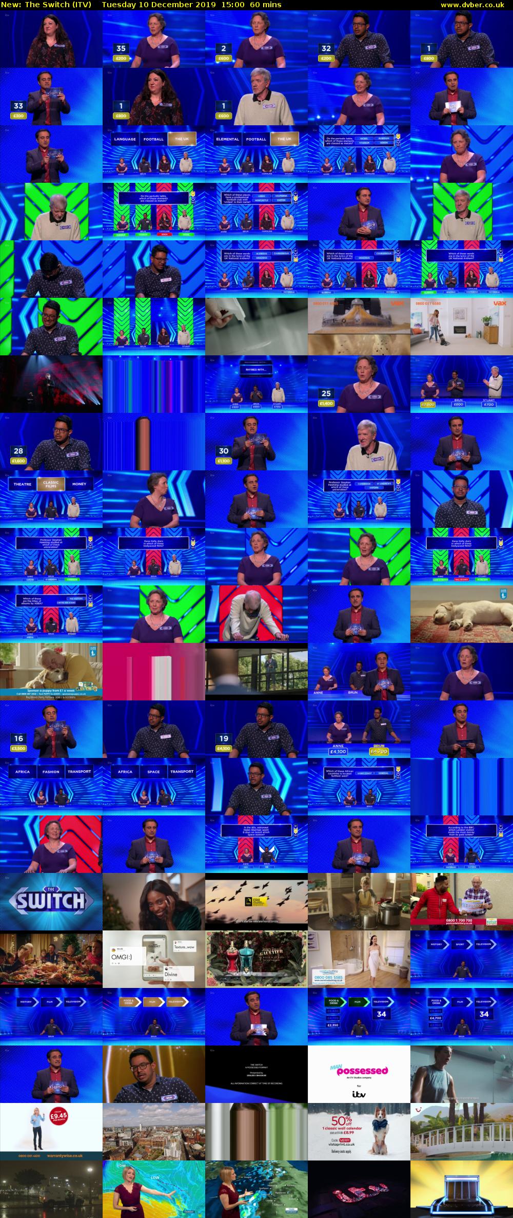 The Switch (ITV) Tuesday 10 December 2019 15:00 - 16:00