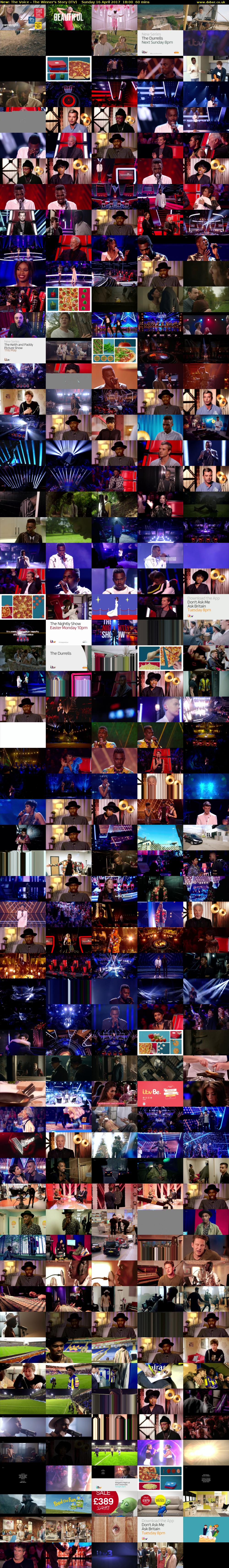The Voice - The Winner's Story (ITV) Sunday 16 April 2017 18:00 - 19:00
