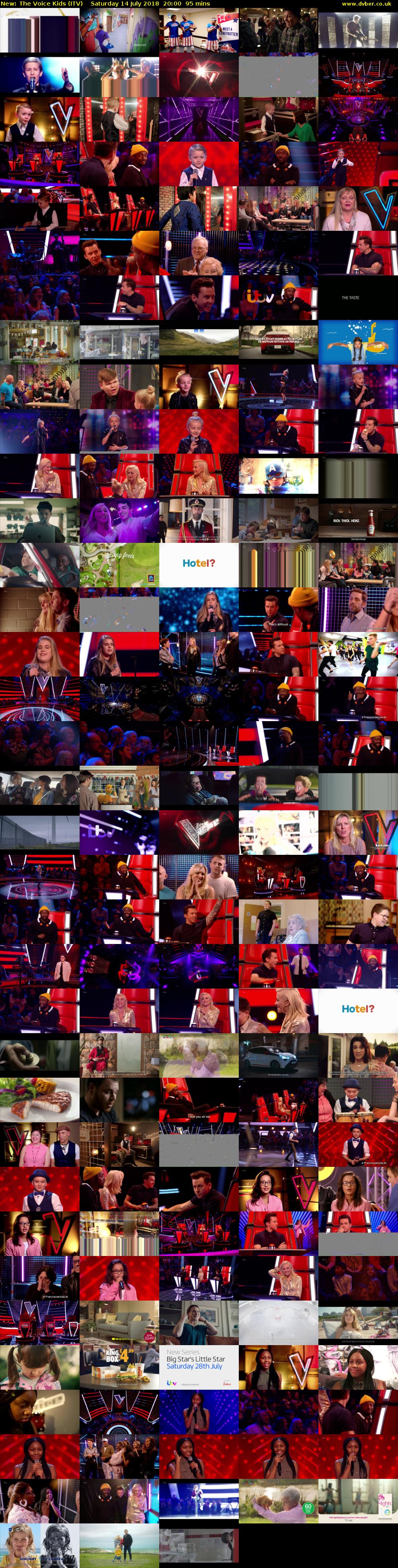 The Voice Kids (ITV) Saturday 14 July 2018 20:00 - 21:35