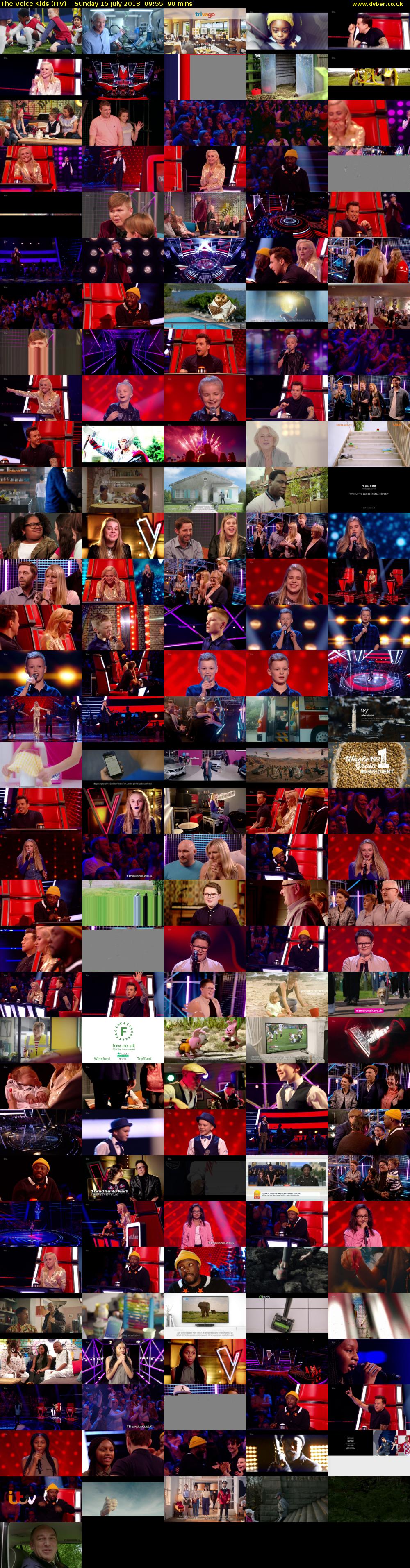 The Voice Kids (ITV) Sunday 15 July 2018 09:55 - 11:25