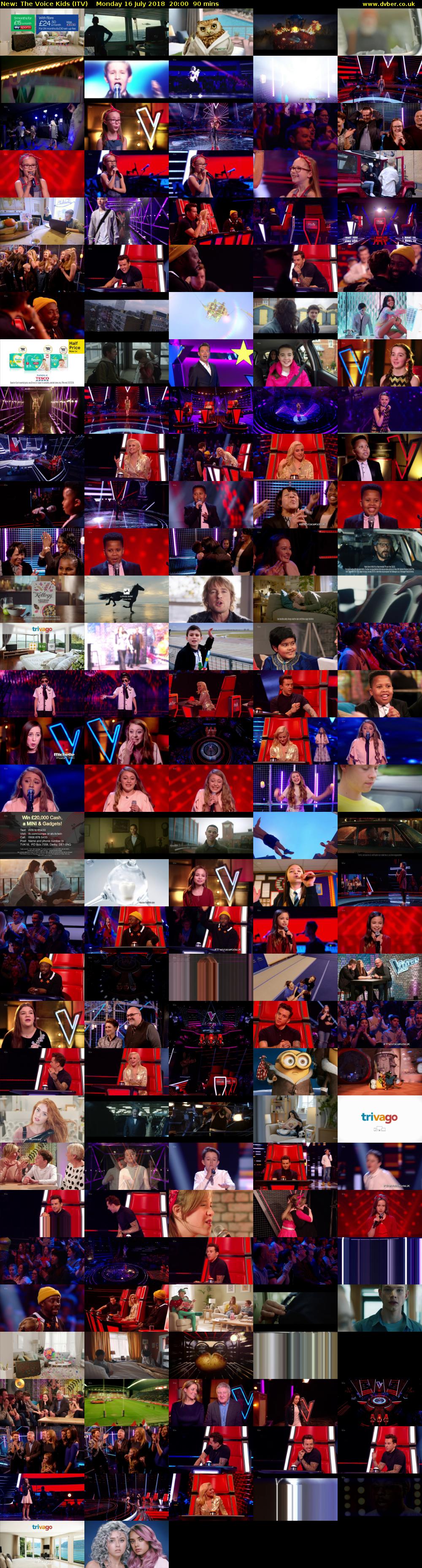 The Voice Kids (ITV) Monday 16 July 2018 20:00 - 21:30