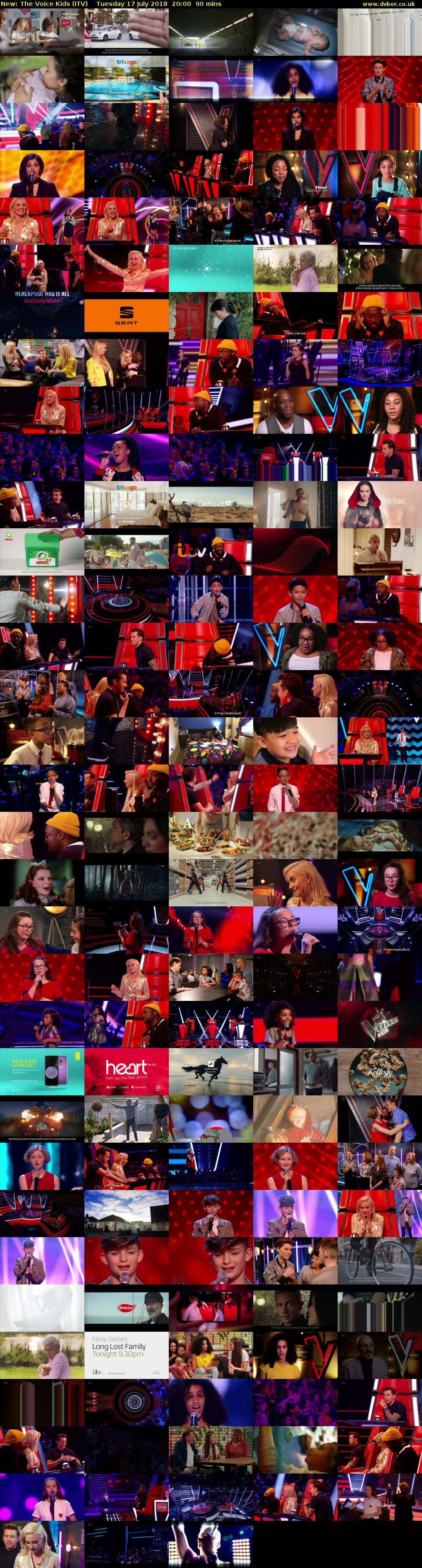The Voice Kids (ITV) Tuesday 17 July 2018 20:00 - 21:30