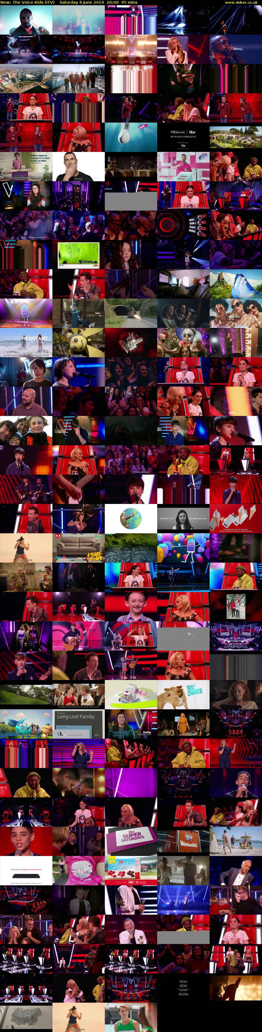 The Voice Kids (ITV) Saturday 8 June 2019 20:00 - 21:35