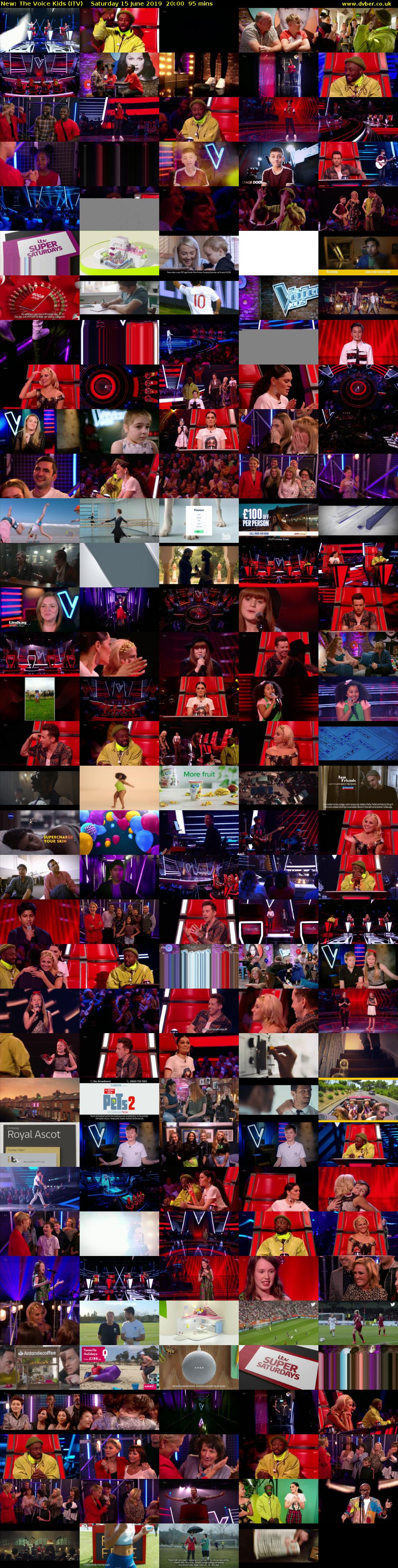 The Voice Kids (ITV) Saturday 15 June 2019 20:00 - 21:35