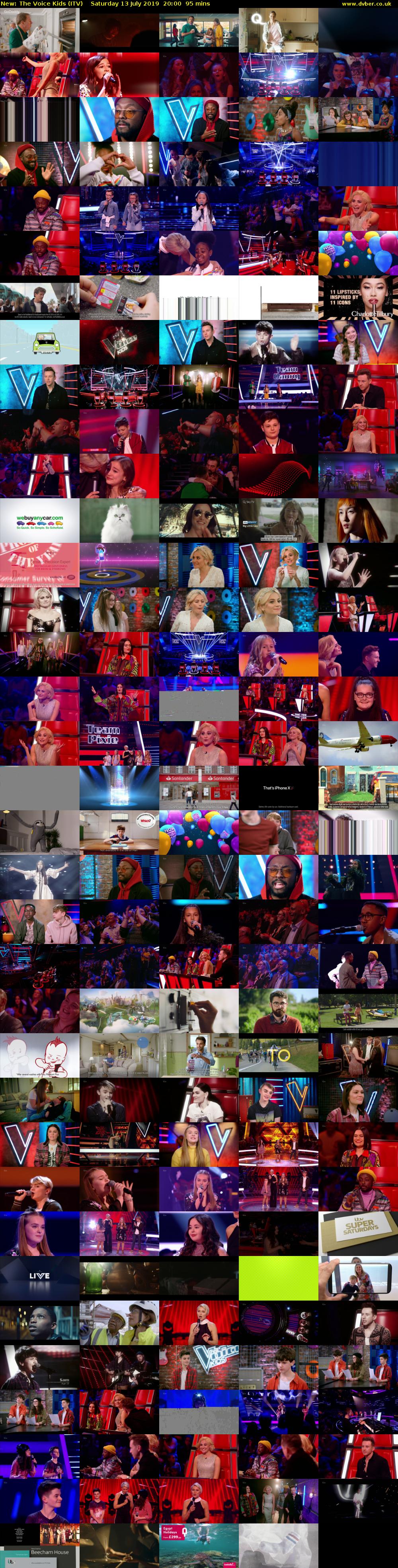 The Voice Kids (ITV) Saturday 13 July 2019 20:00 - 21:35