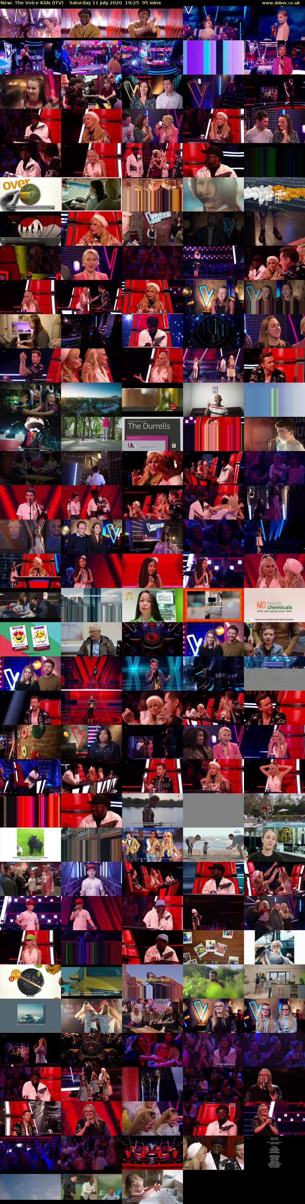 The Voice Kids (ITV) Saturday 11 July 2020 19:25 - 21:00