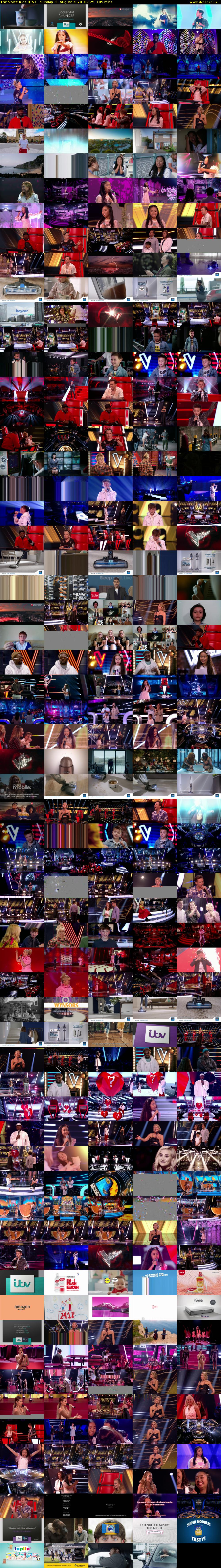 The Voice Kids (ITV) Sunday 30 August 2020 09:25 - 11:10