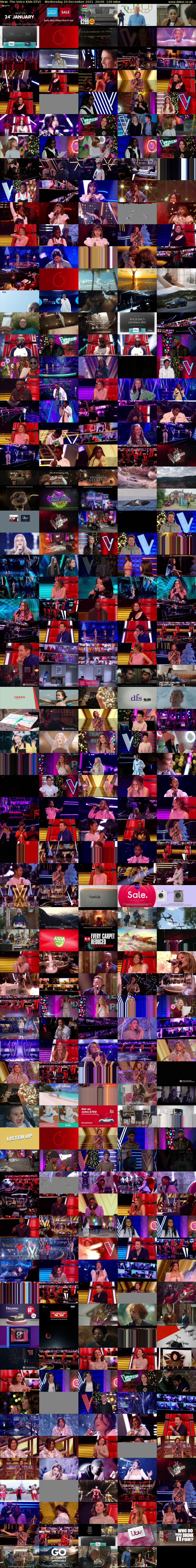 The Voice Kids (ITV) Wednesday 29 December 2021 20:00 - 22:00