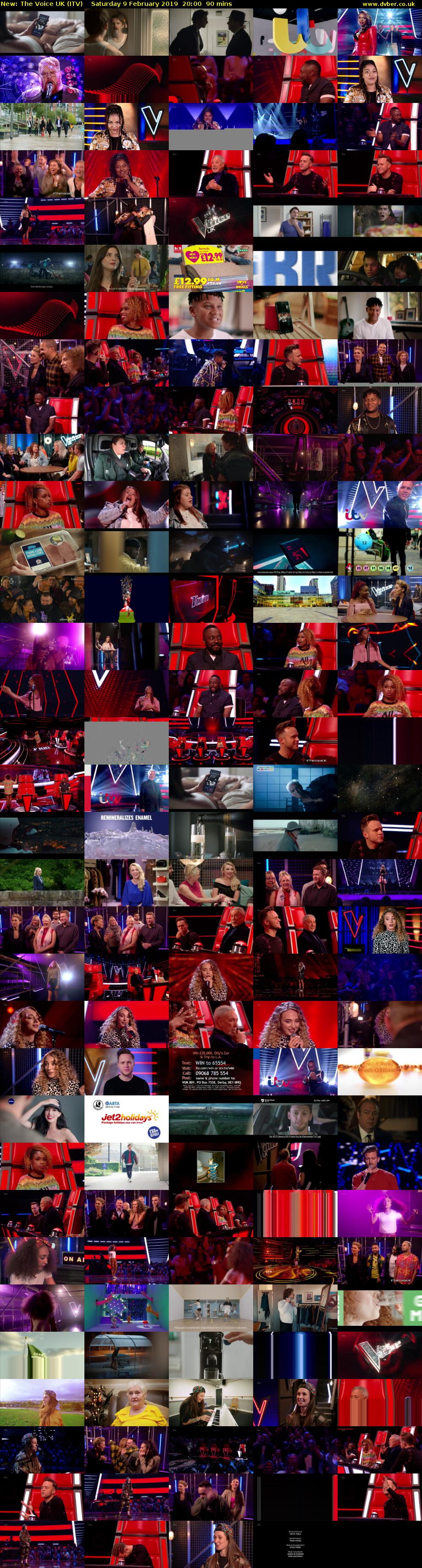 The Voice UK (ITV) Saturday 9 February 2019 20:00 - 21:30