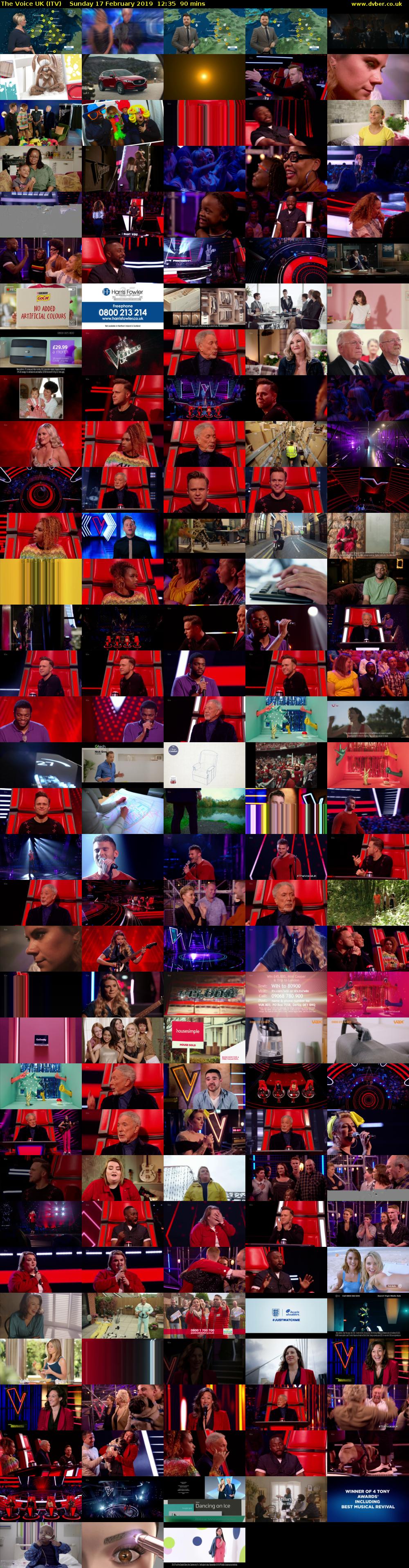 The Voice UK (ITV) Sunday 17 February 2019 12:35 - 14:05