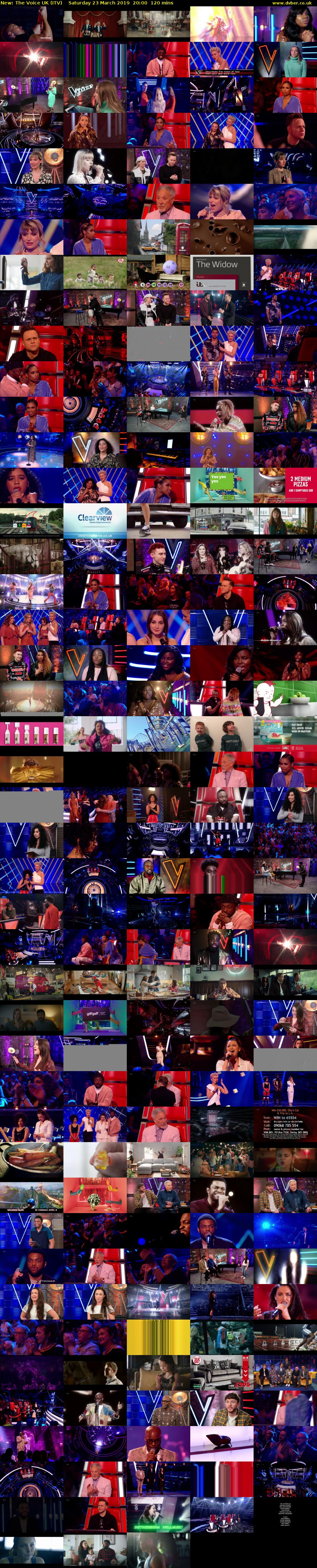 The Voice UK (ITV) Saturday 23 March 2019 20:00 - 22:00