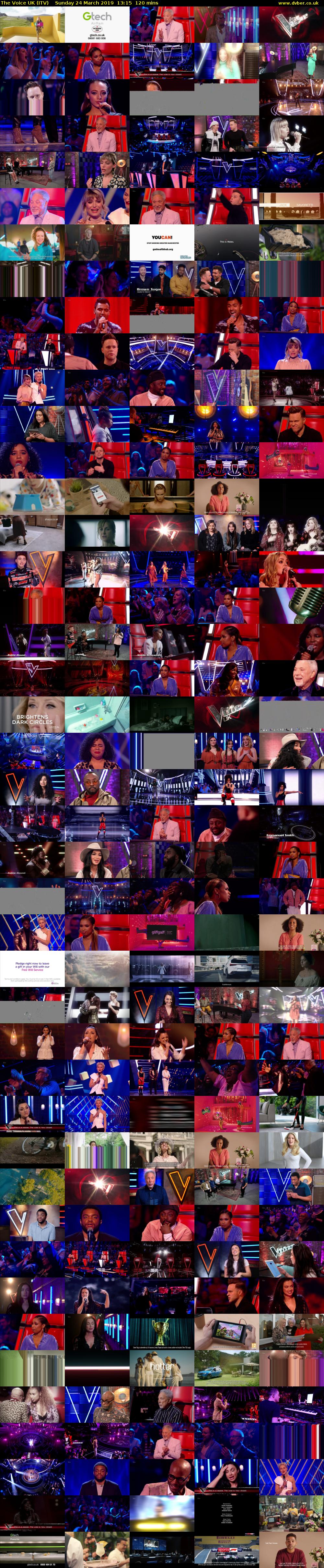 The Voice UK (ITV) Sunday 24 March 2019 13:15 - 15:15