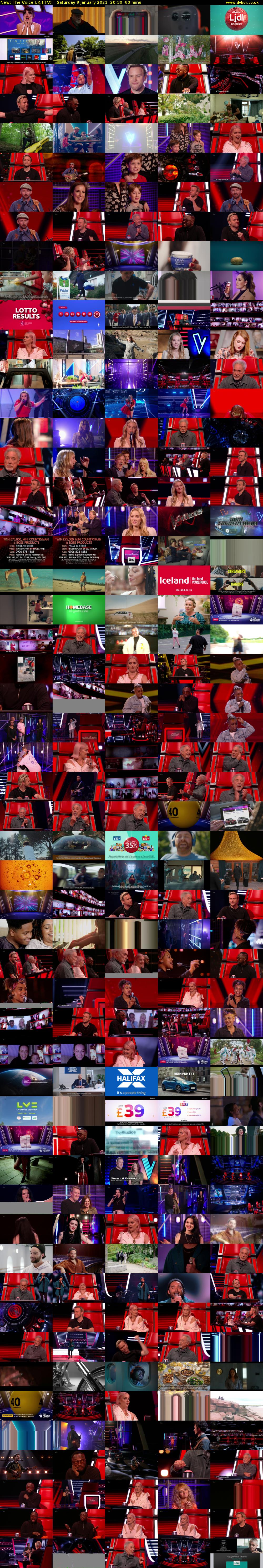 The Voice UK (ITV) Saturday 9 January 2021 20:30 - 22:00