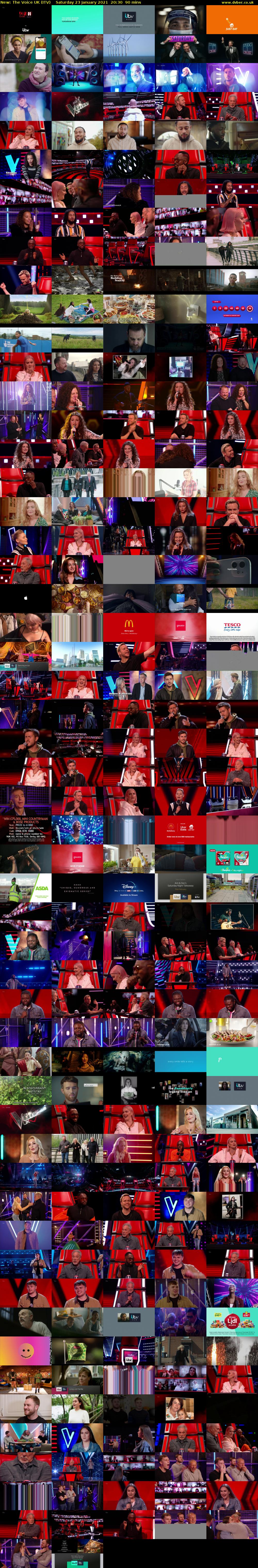 The Voice UK (ITV) Saturday 23 January 2021 20:30 - 22:00