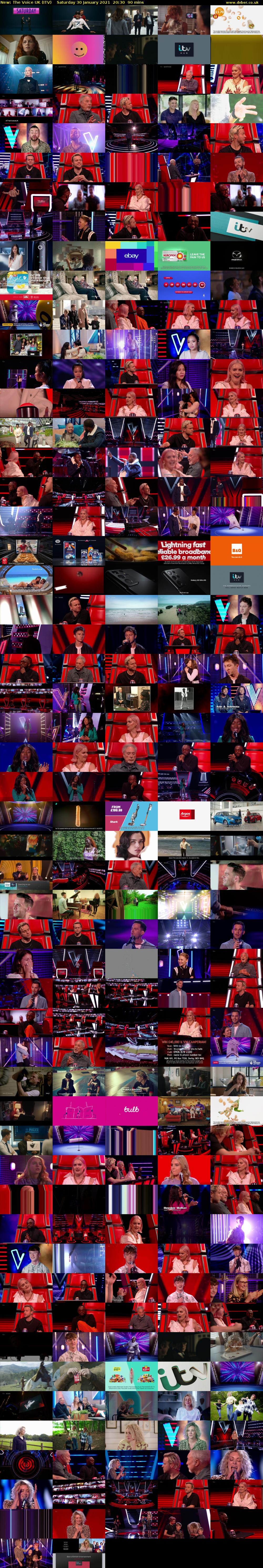 The Voice UK (ITV) Saturday 30 January 2021 20:30 - 22:00