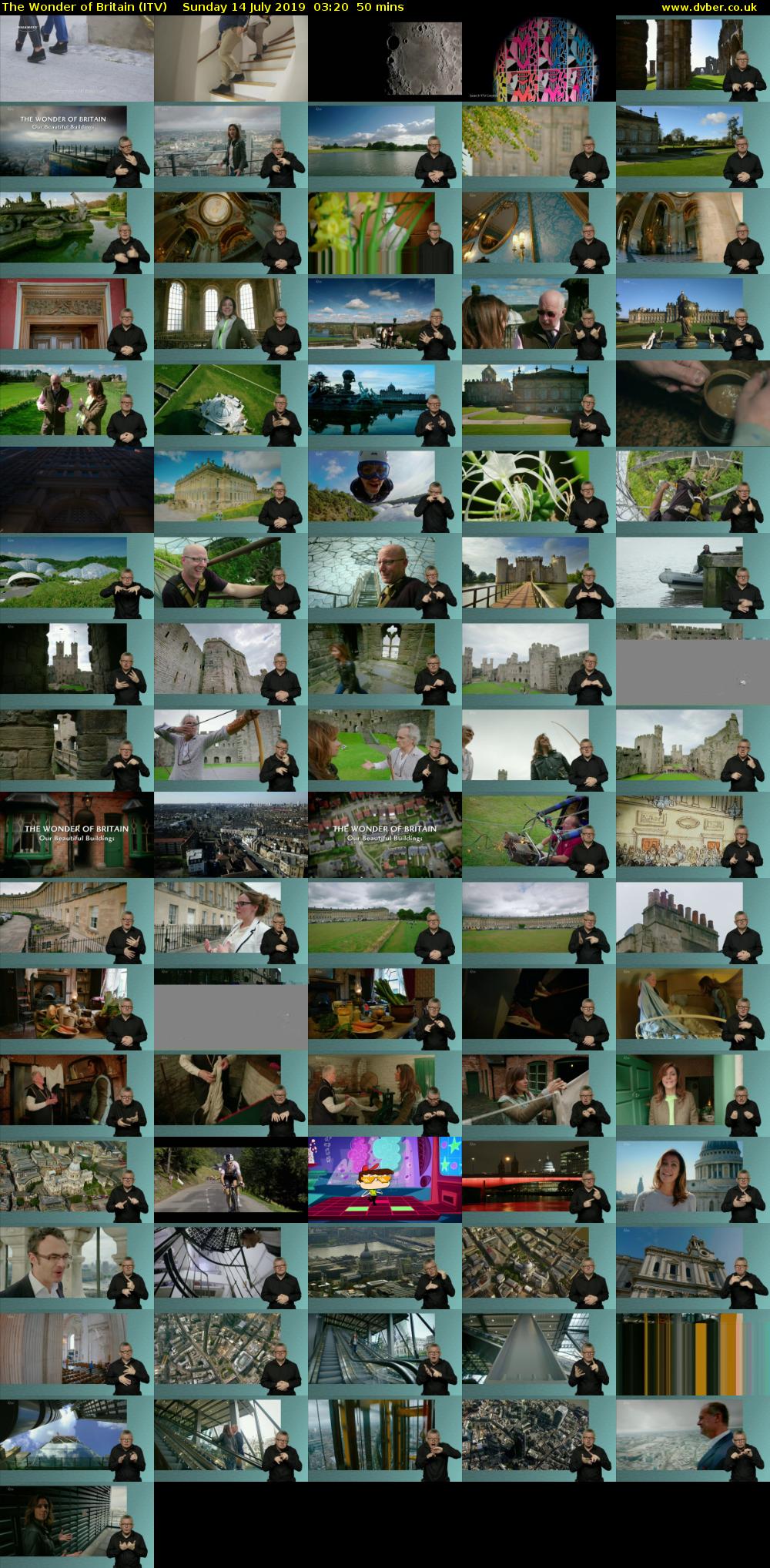 The Wonder of Britain (ITV) Sunday 14 July 2019 03:20 - 04:10