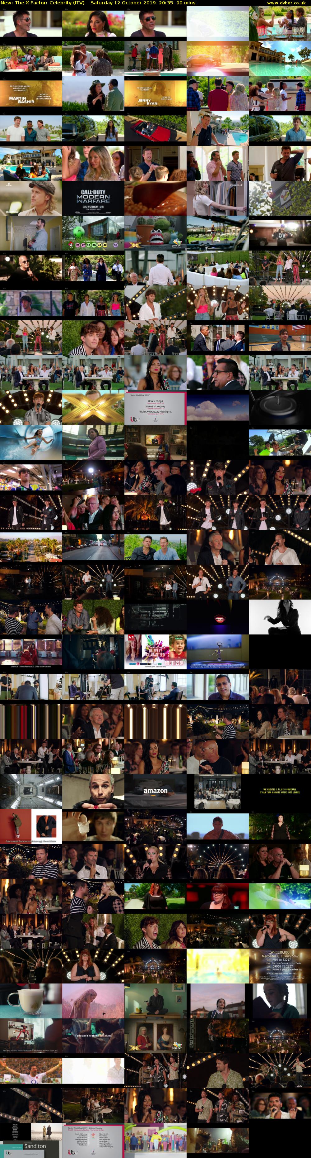 The X Factor: Celebrity (ITV) Saturday 12 October 2019 20:35 - 22:05