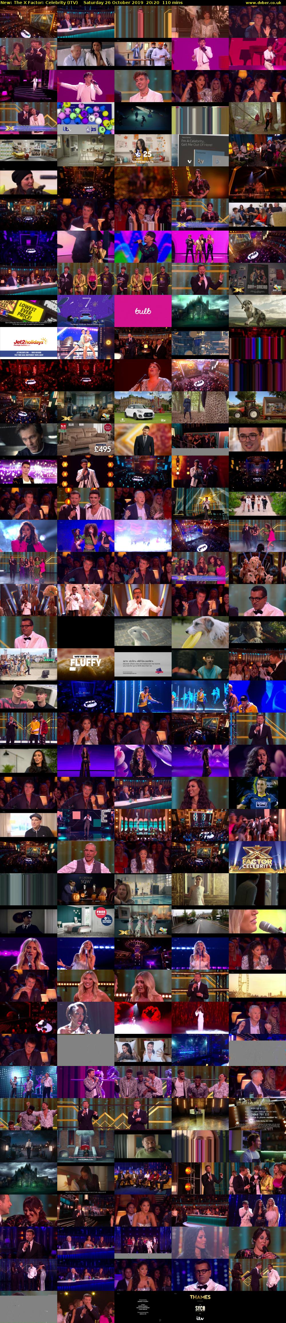 The X Factor: Celebrity (ITV) Saturday 26 October 2019 20:20 - 22:10
